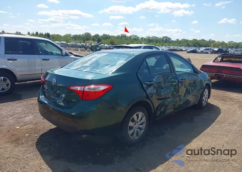 2014 Toyota Corolla Le z USA, uszkodzony, nr VIN 2T1BURHE8EC133250